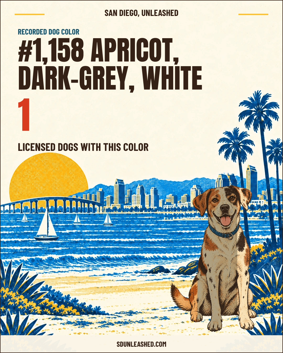 Apricot, Dark-grey, White share card