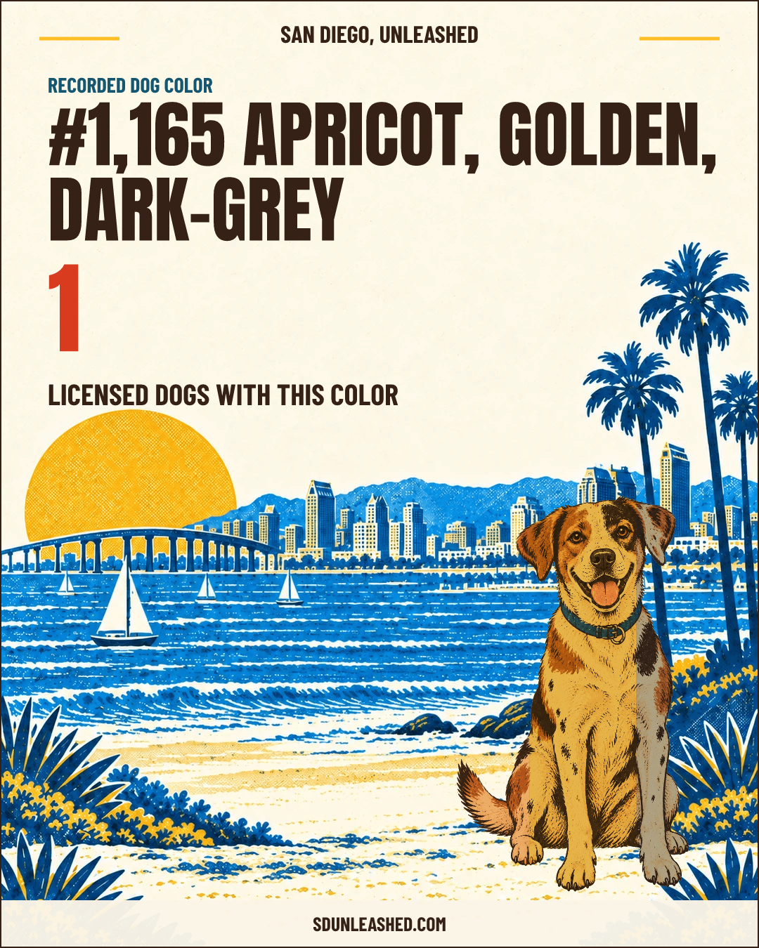 Apricot, Golden, Dark-grey share card
