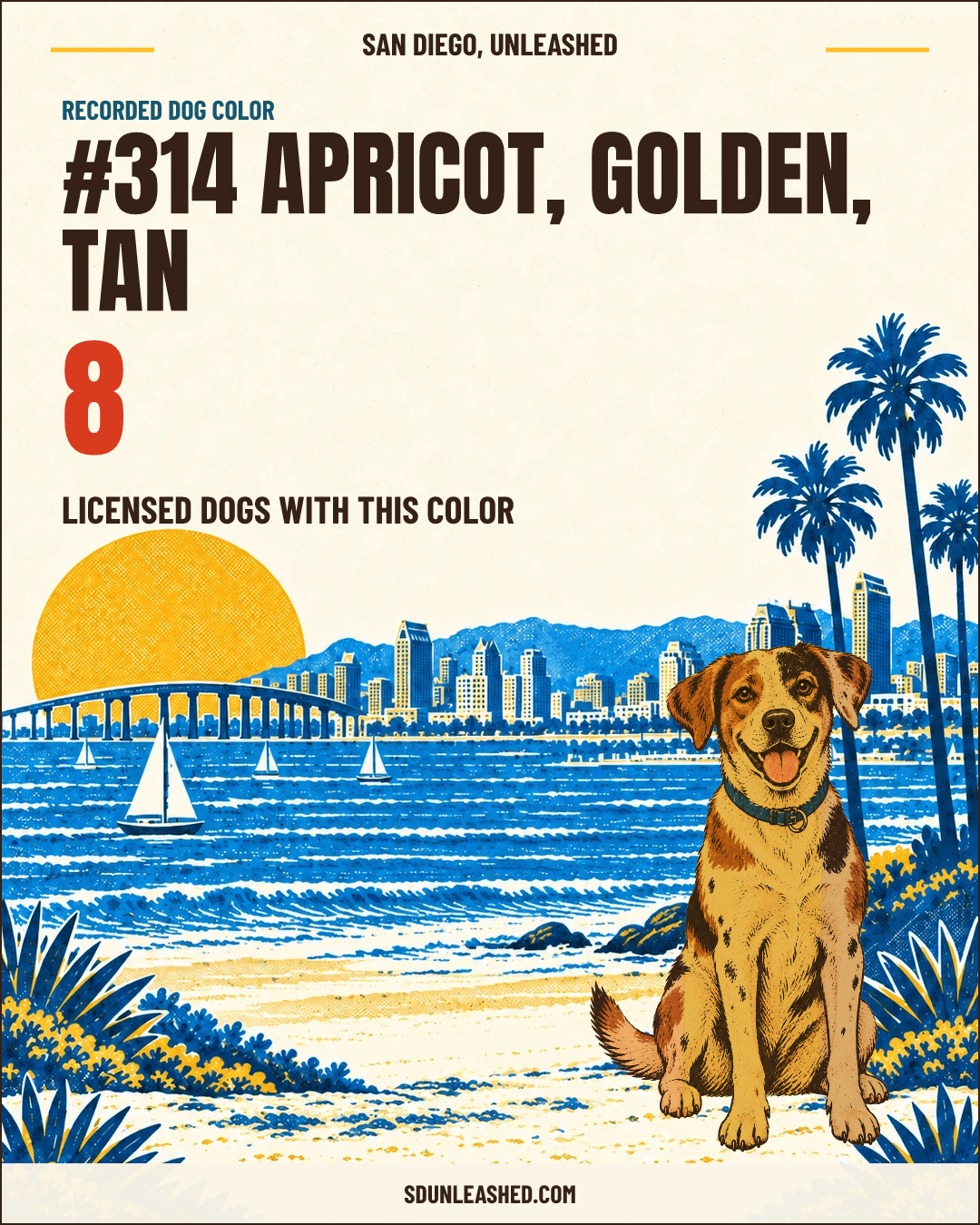 Apricot, Golden, Tan share card