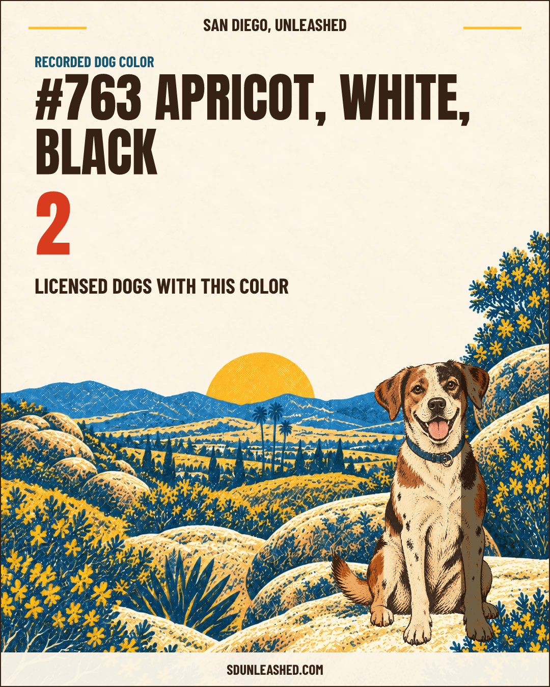 Apricot, White, Black share card