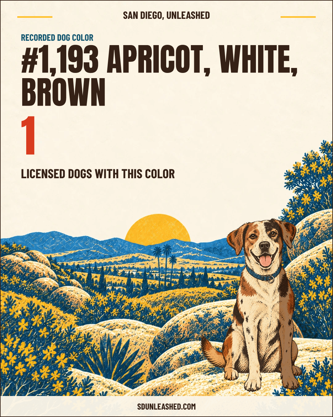 Apricot, White, Brown share card