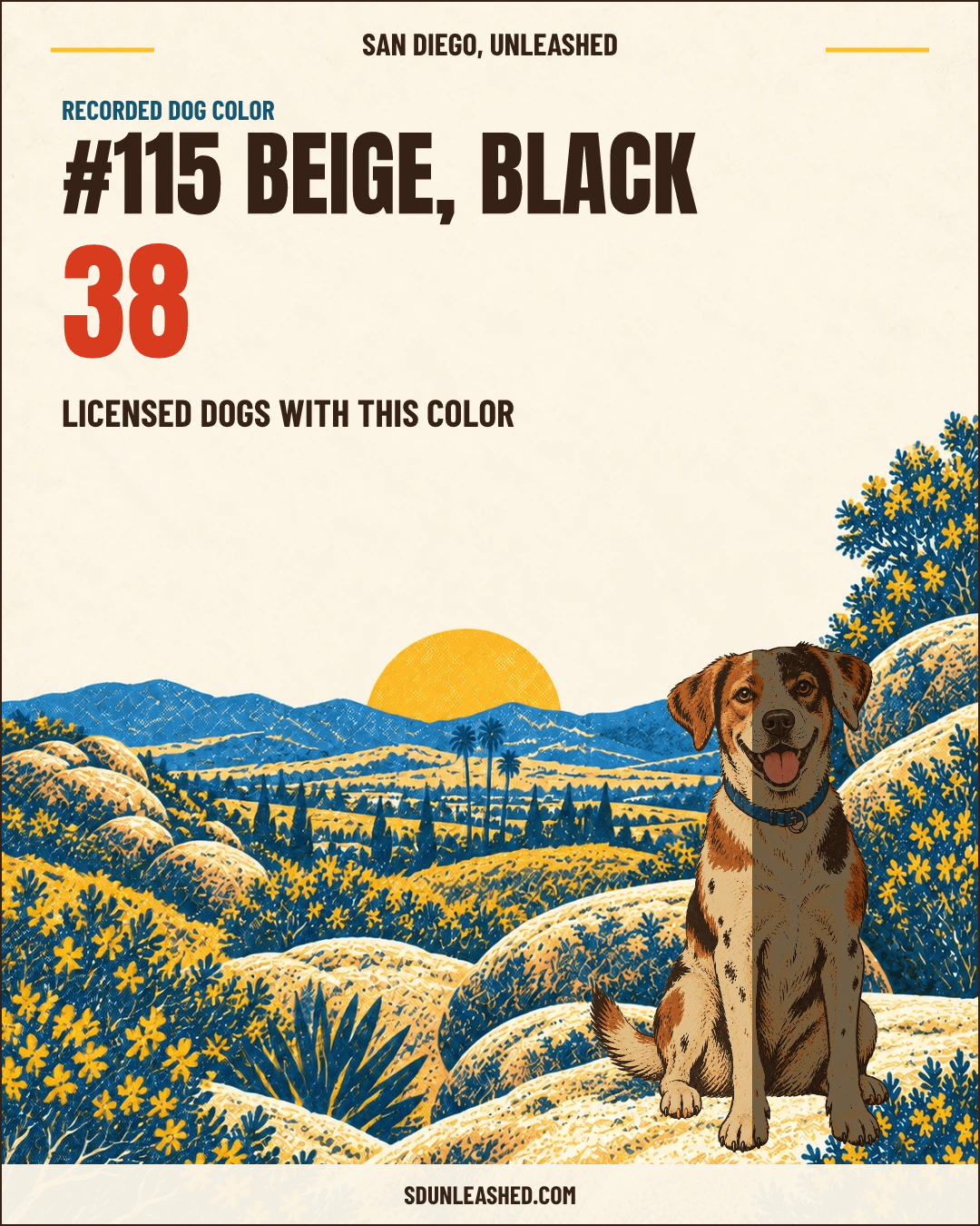 Beige, Black share card