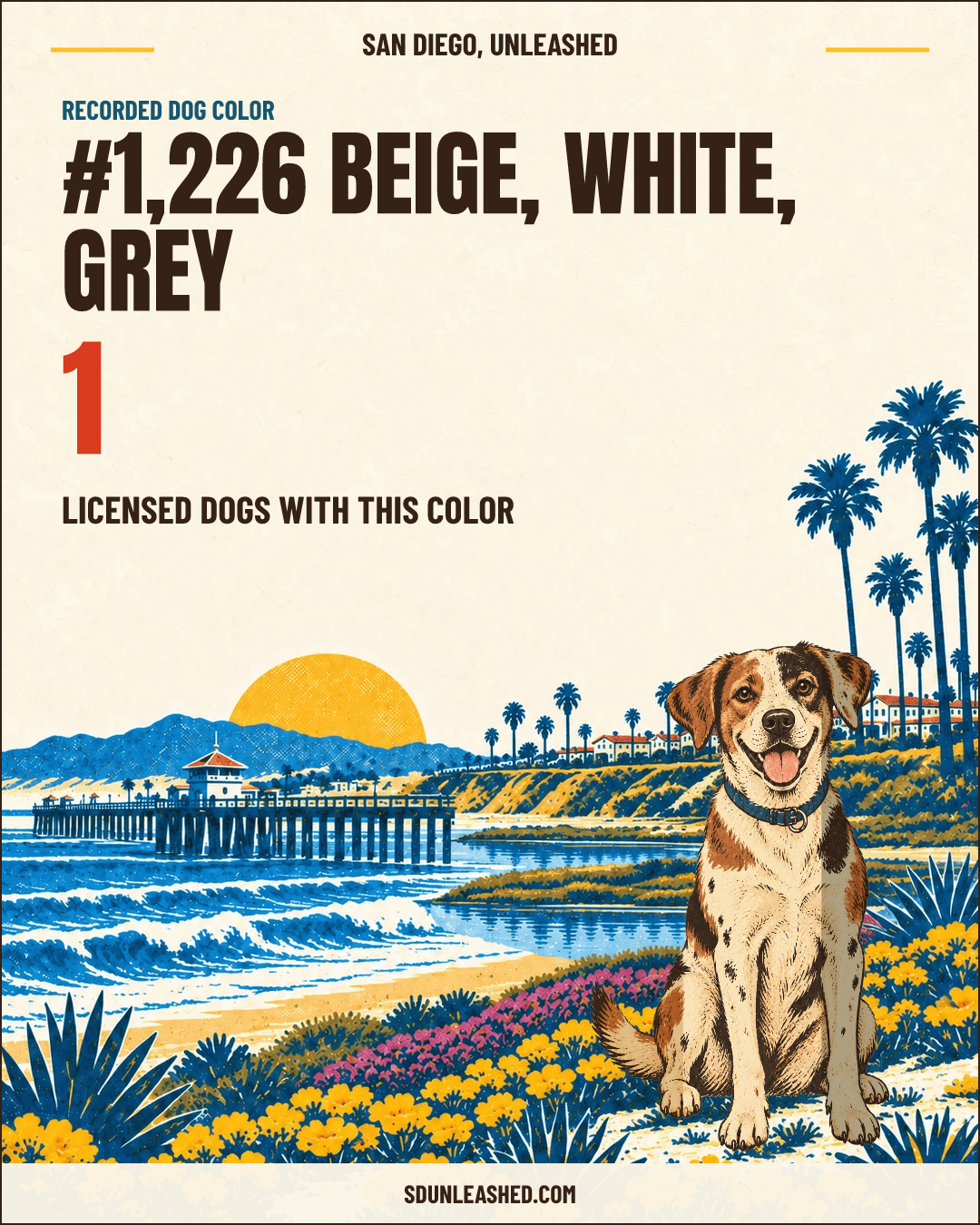 Beige, White, Grey share card