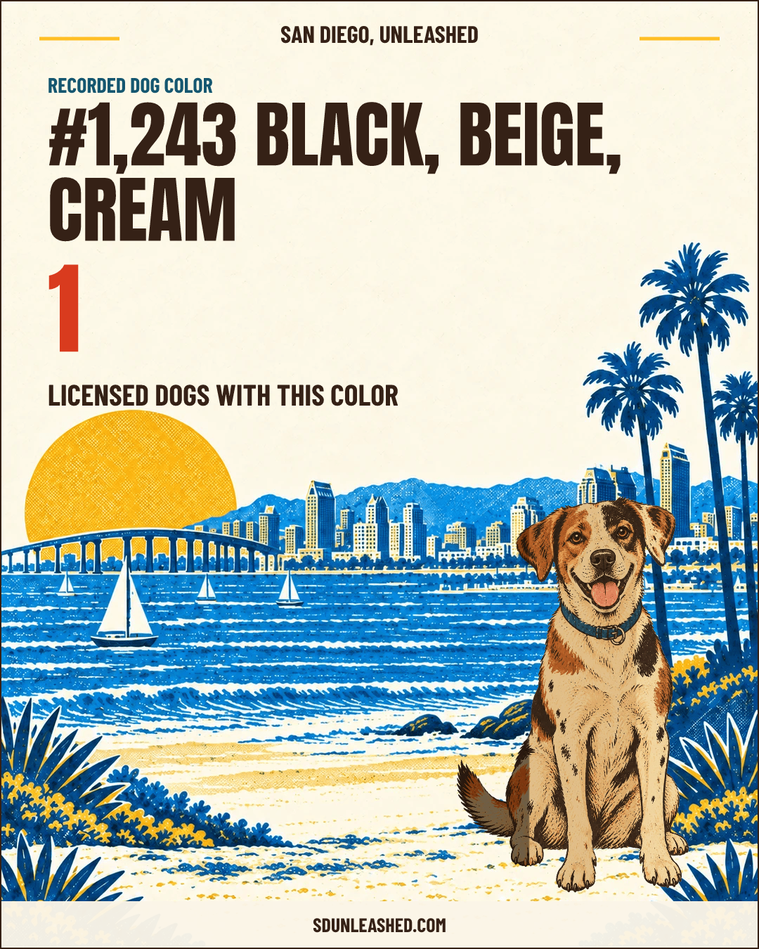 Black, Beige, Cream share card