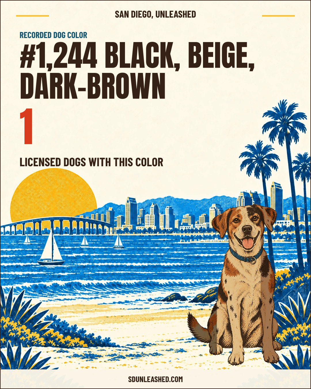 Black, Beige, Dark-brown share card