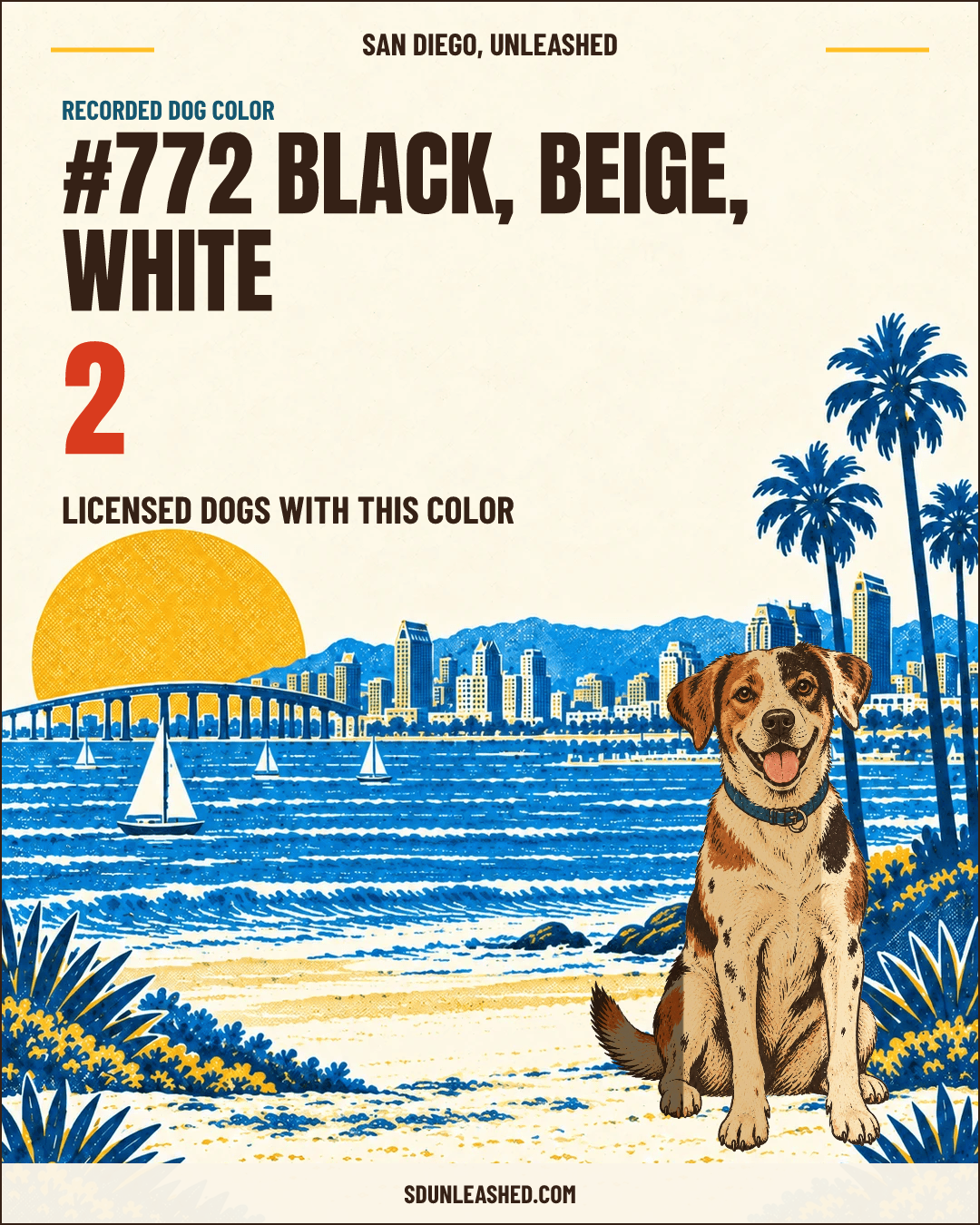 Black, Beige, White share card