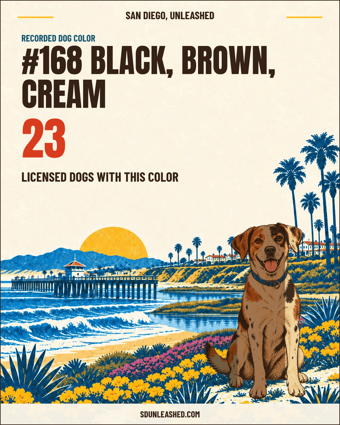 Black, Brown, Cream share card