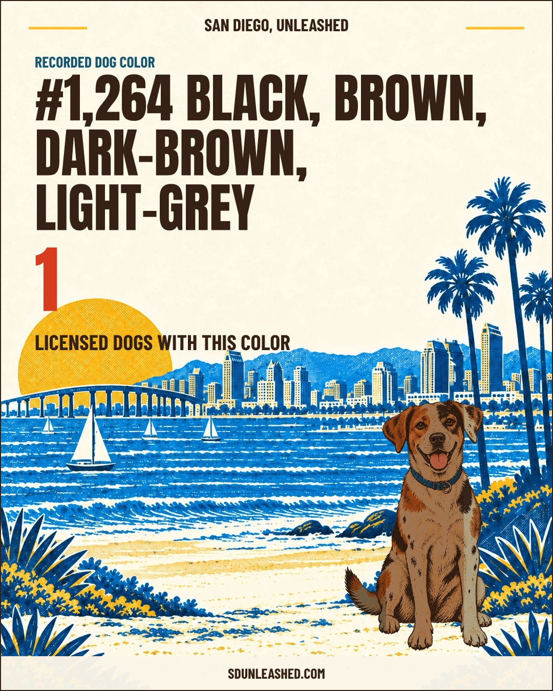 Black, Brown, Dark-brown, Light-grey share card