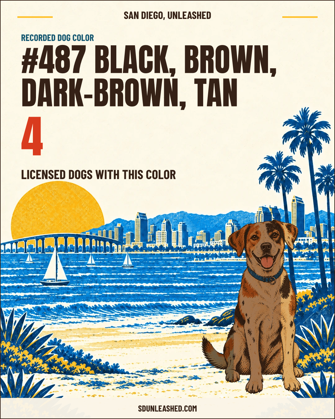 Black, Brown, Dark-brown, Tan share card