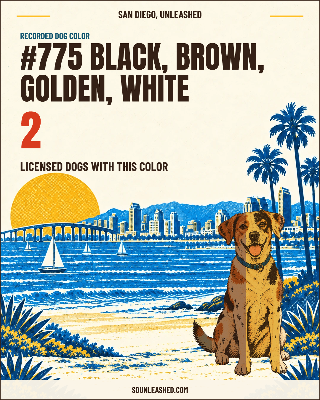 Black, Brown, Golden, White share card