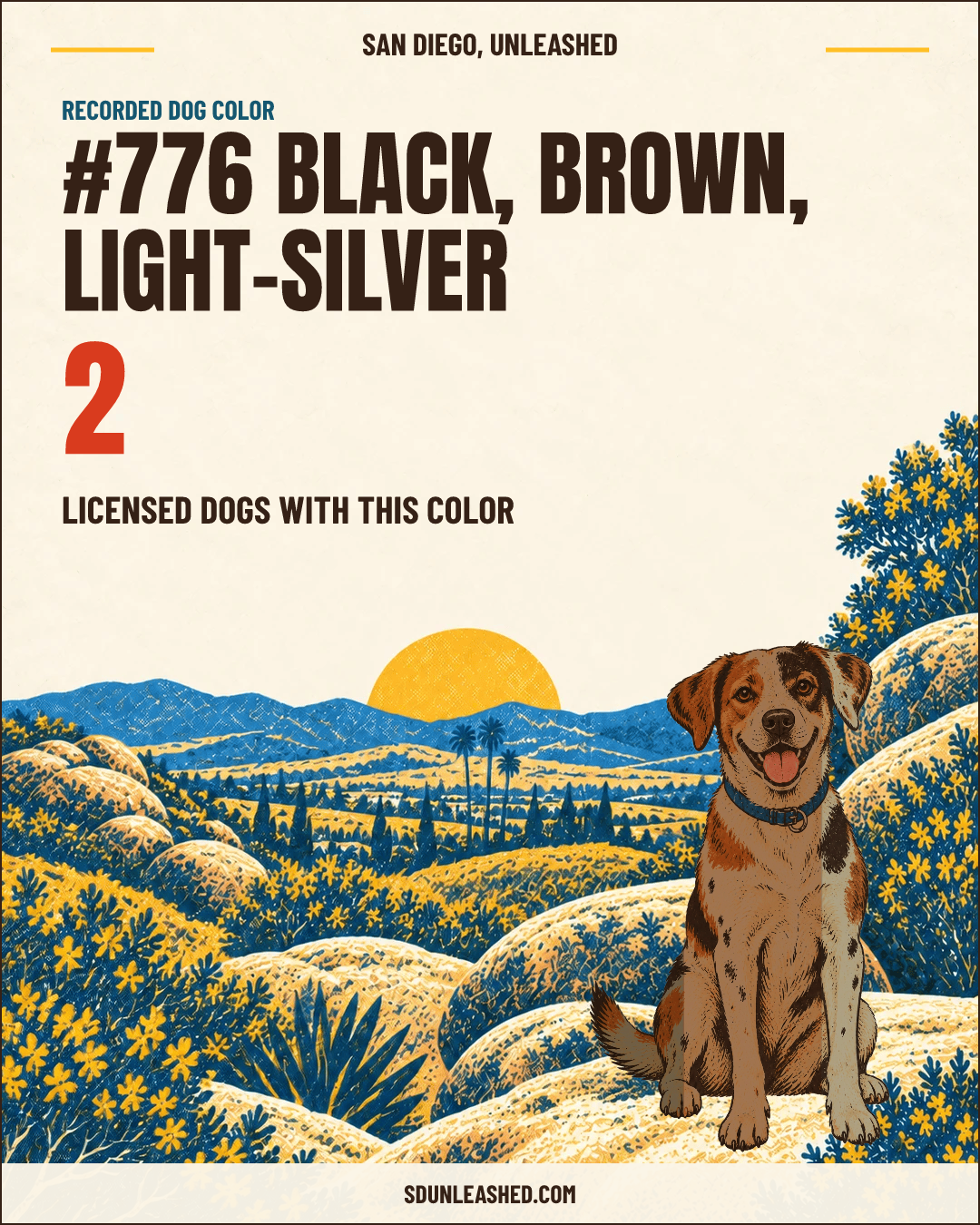 Black, Brown, Light-silver share card