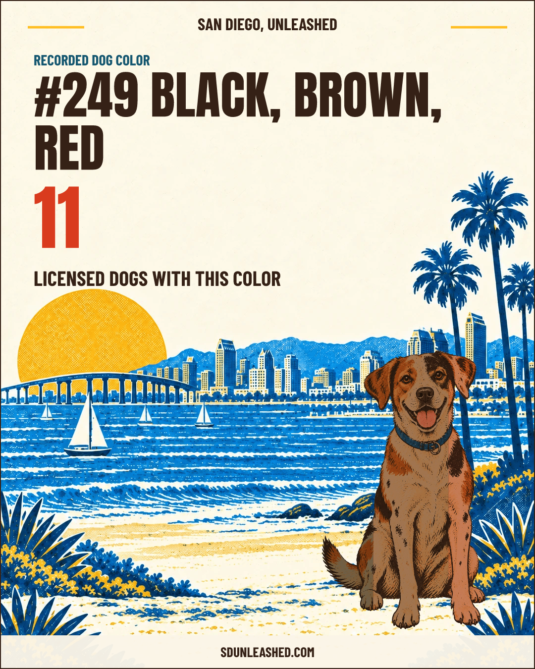 Black, Brown, Red share card