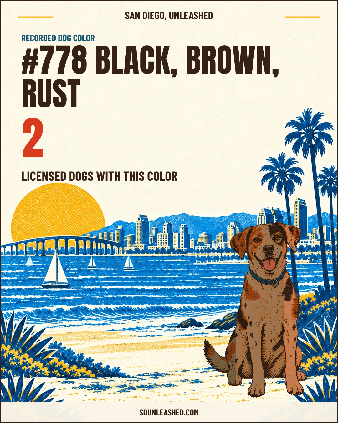 Black, Brown, Rust share card