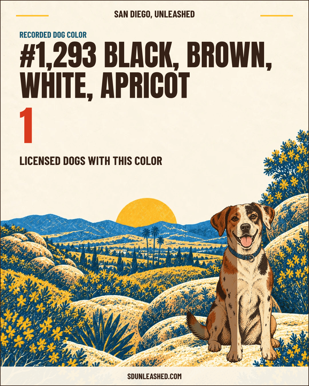 Black, Brown, White, Apricot share card