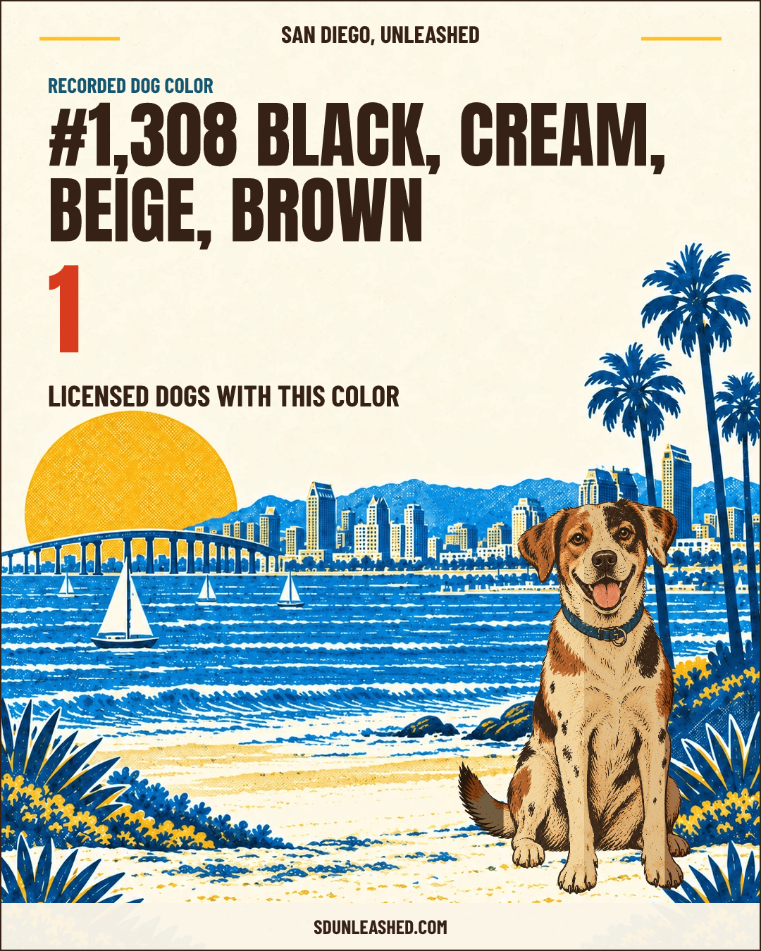 Black, Cream, Beige, Brown share card