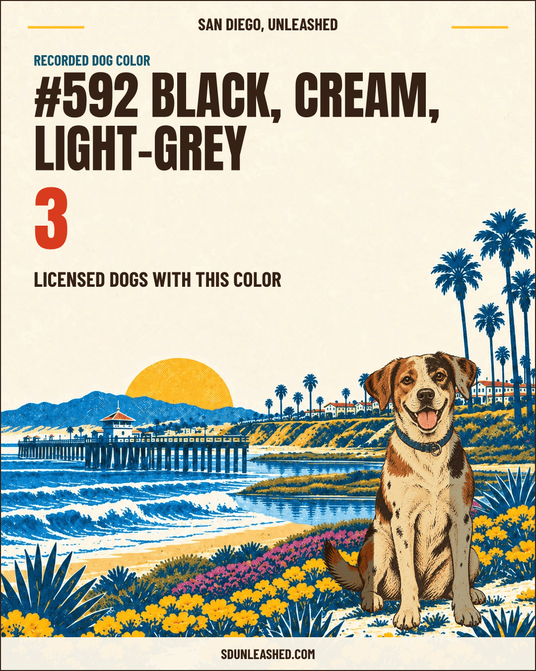Black, Cream, Light-grey share card