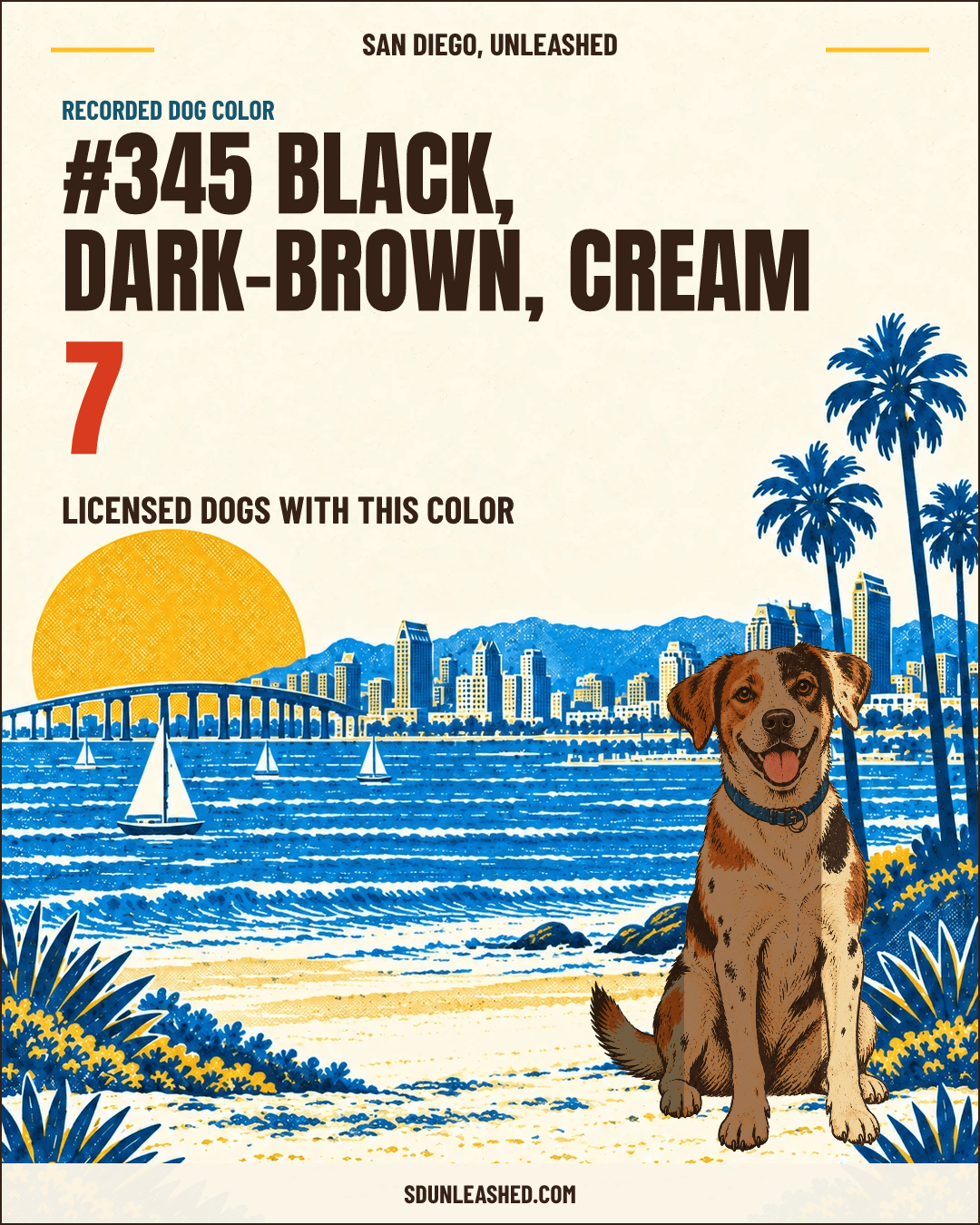 Black, Dark-brown, Cream share card