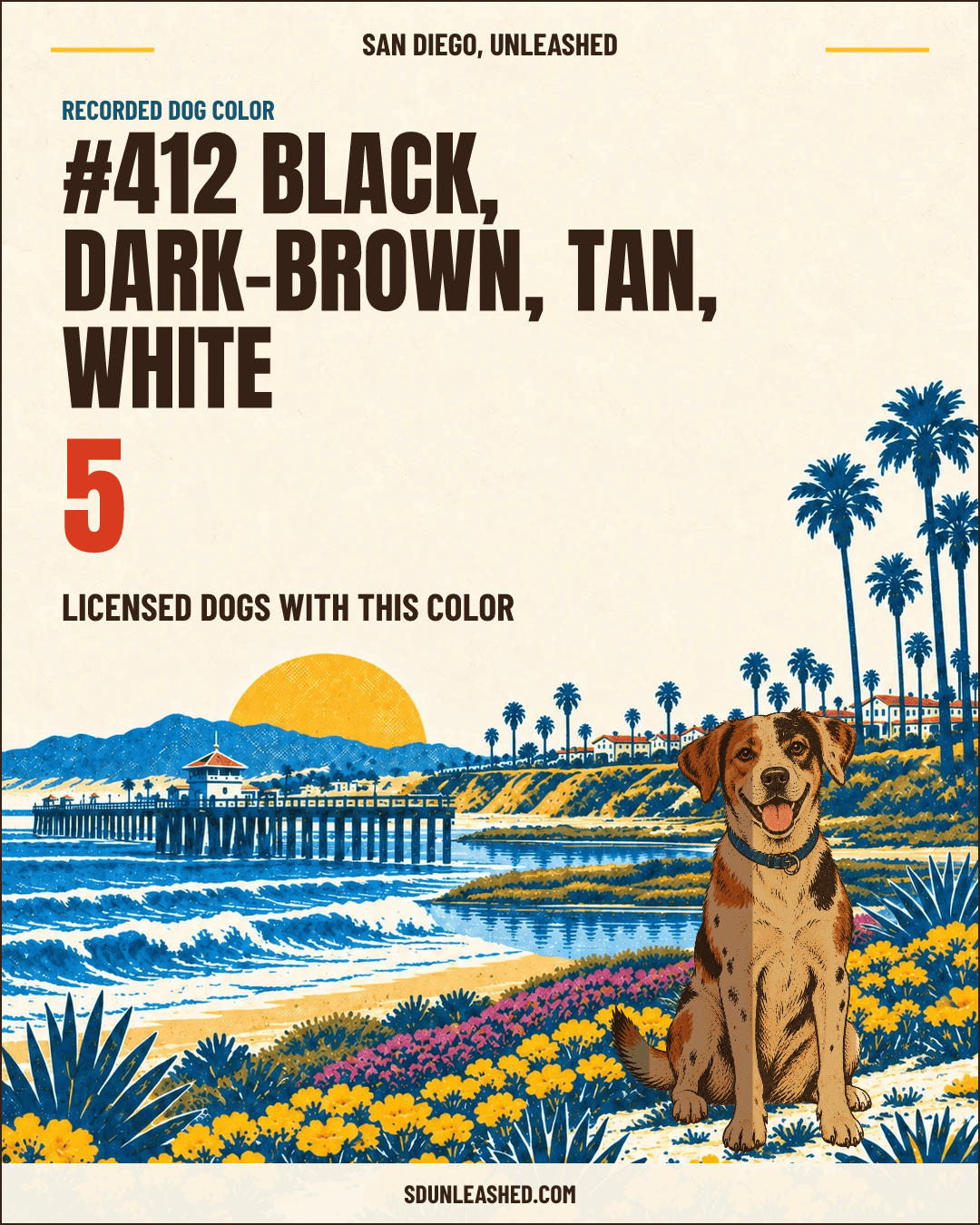 Black, Dark-brown, Tan, White share card