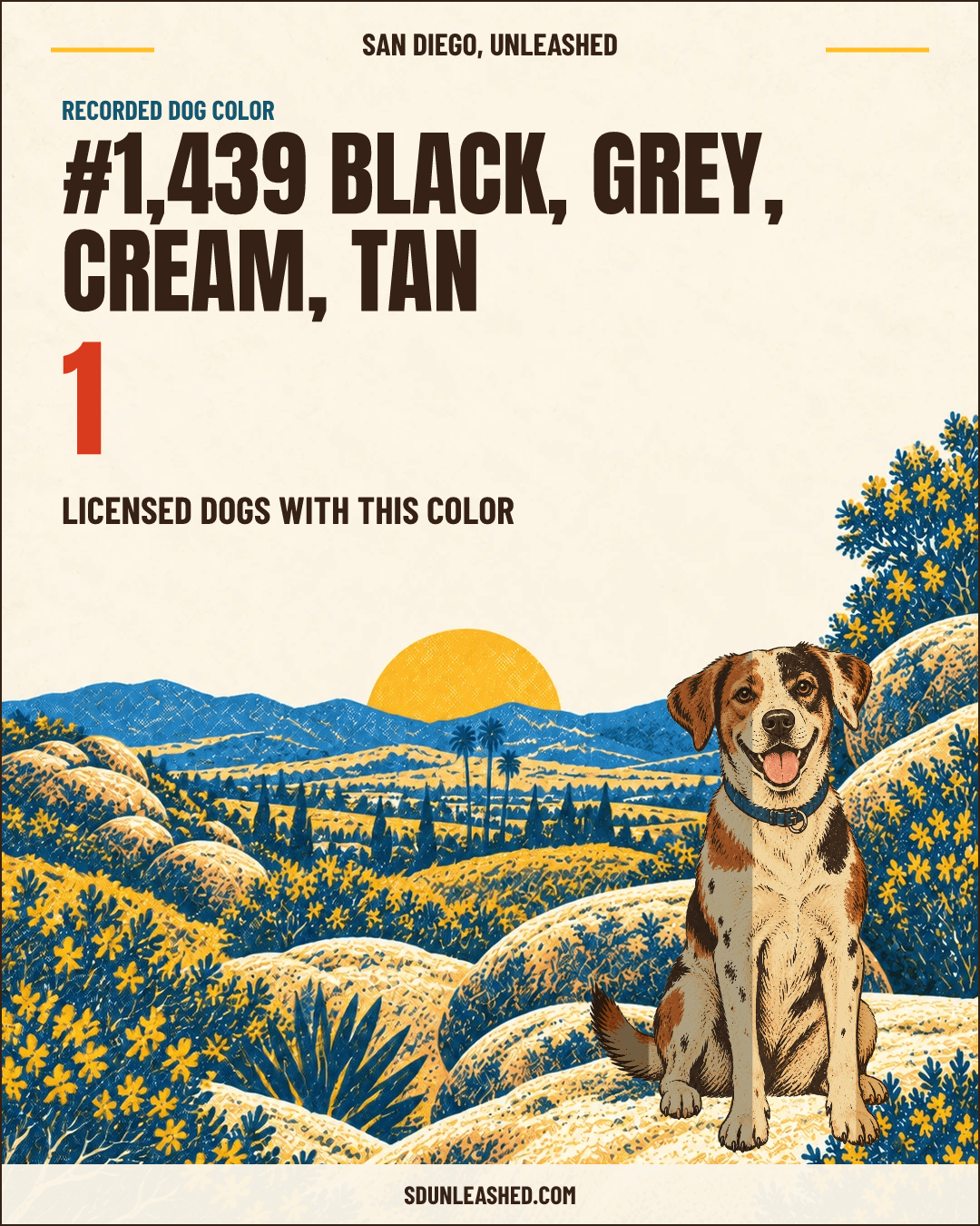 Black, Grey, Cream, Tan share card