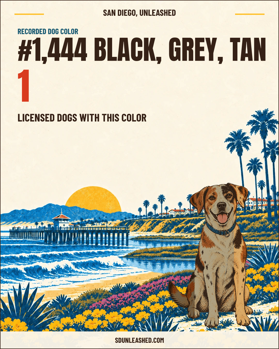 Black, Grey, Tan share card