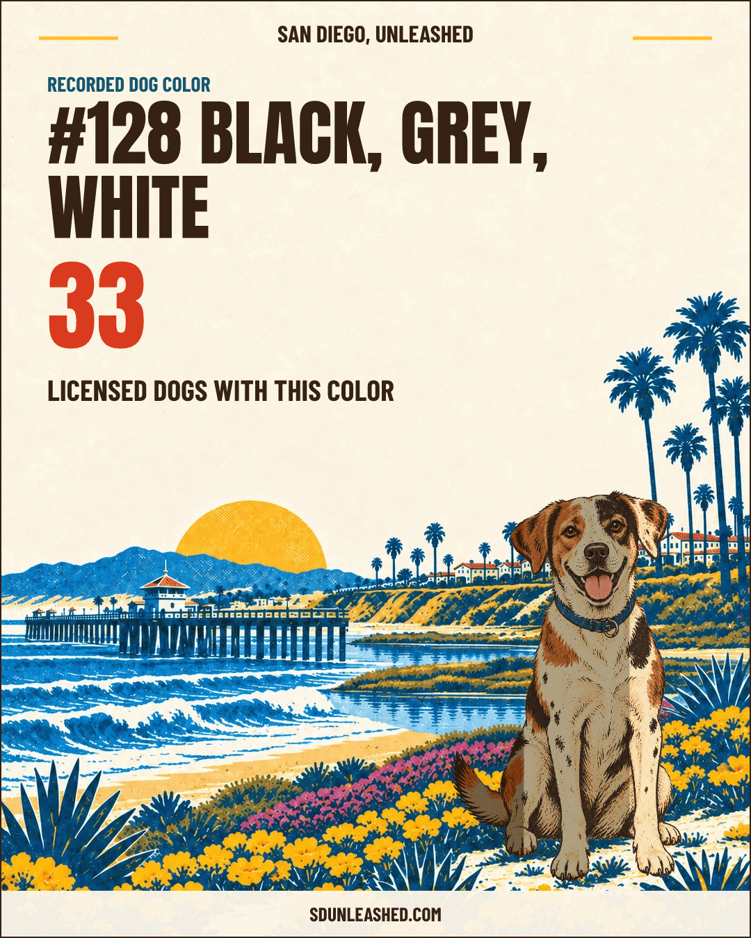 Black, Grey, White share card