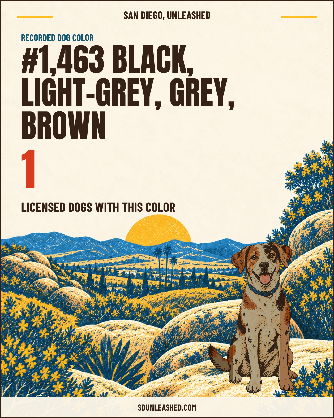 Black, Light-grey, Grey, Brown share card