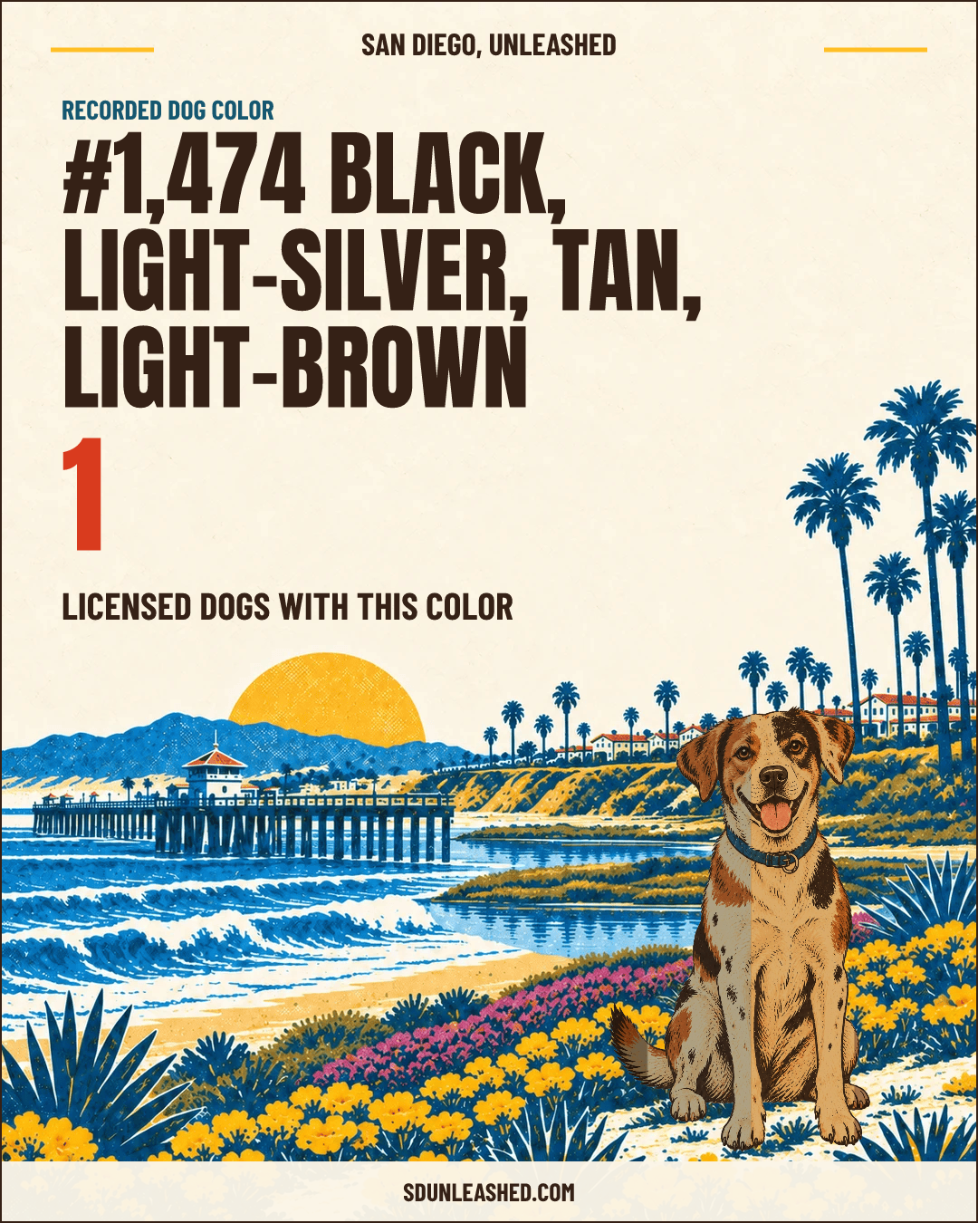 Black, Light-silver, Tan, Light-brown share card