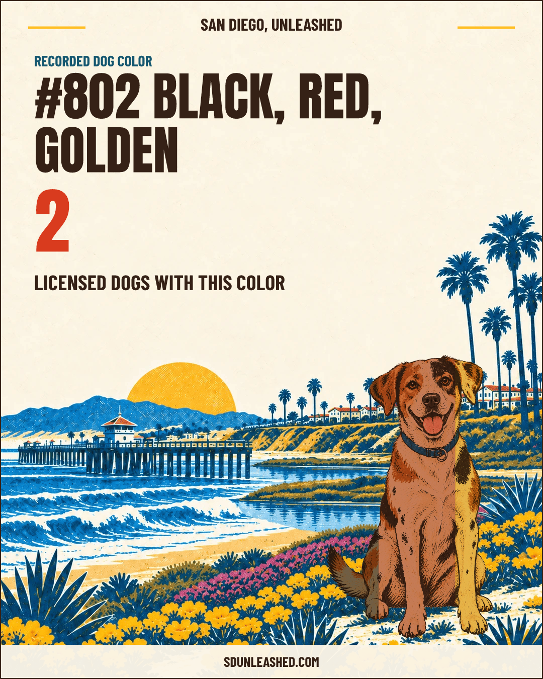 Black, Red, Golden share card