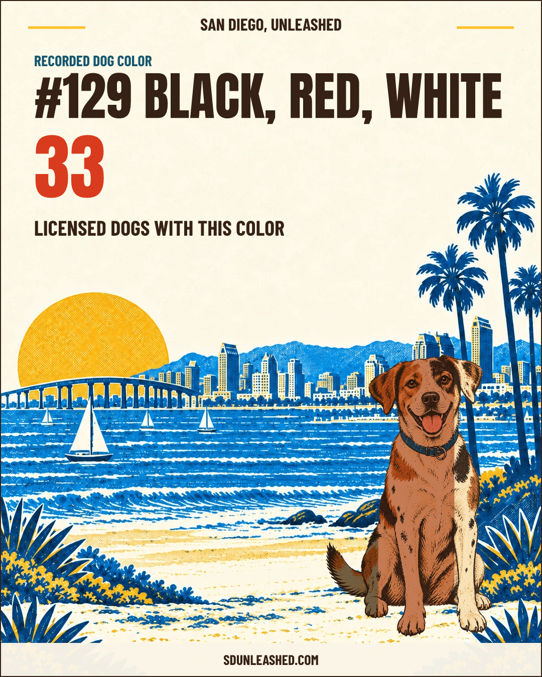 Black, Red, White share card