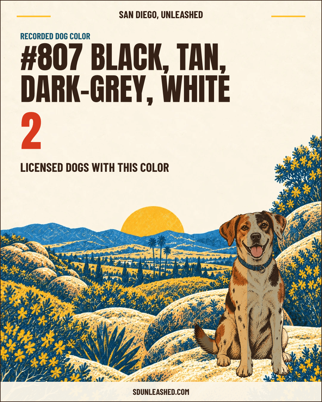 Black, Tan, Dark-grey, White share card