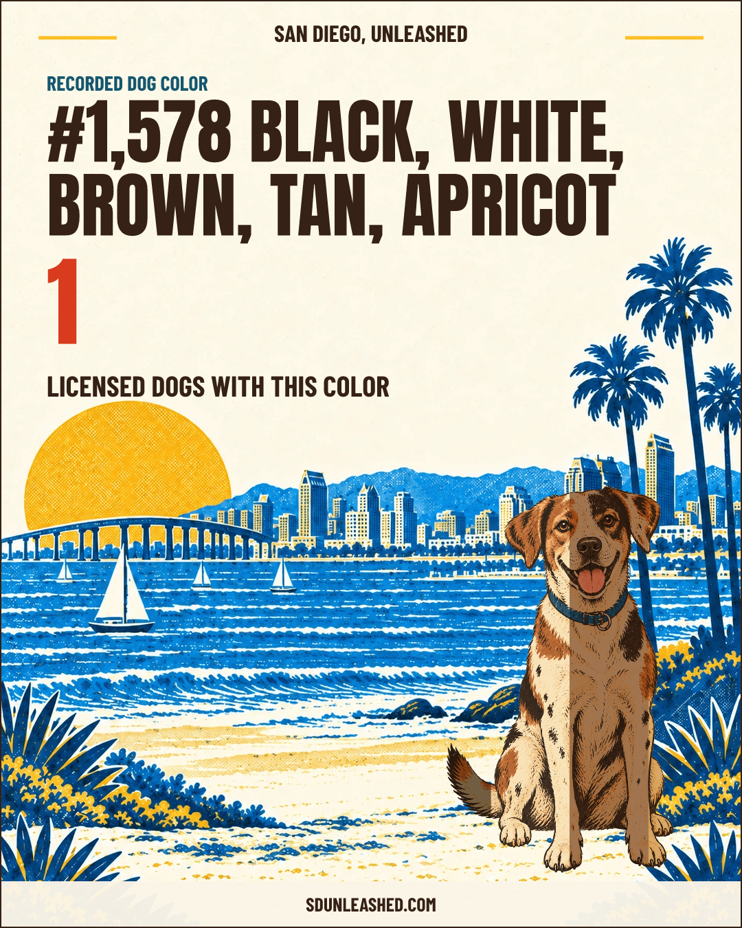 Black, White, Brown, Tan, Apricot share card