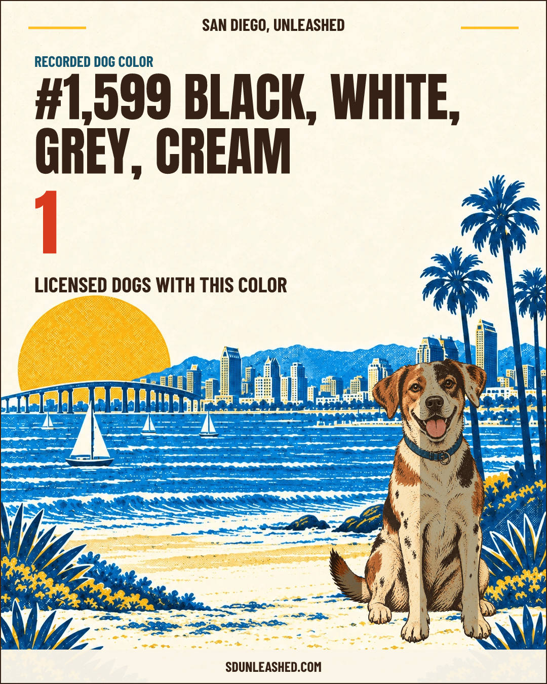Black, White, Grey, Cream share card