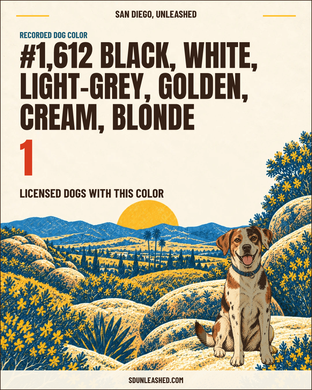 Black, White, Light-grey, Golden, Cream, Blonde share card