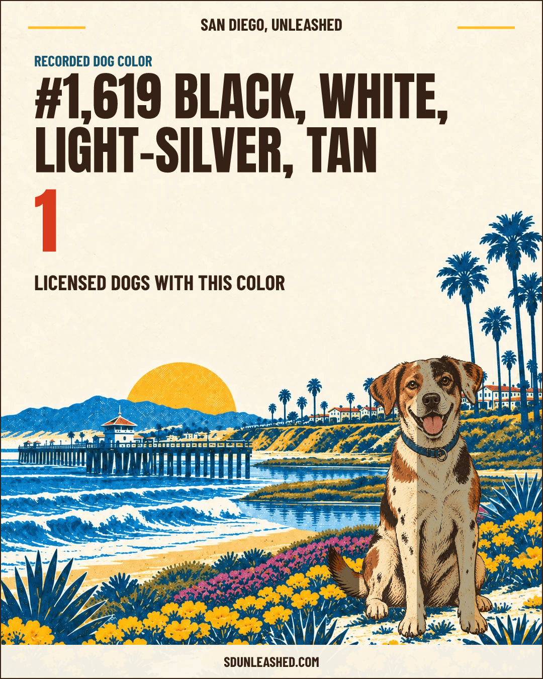 Black, White, Light-silver, Tan share card