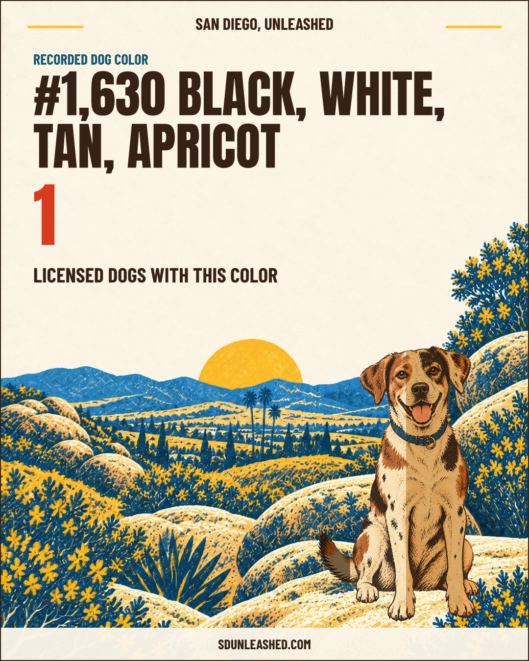 Black, White, Tan, Apricot share card