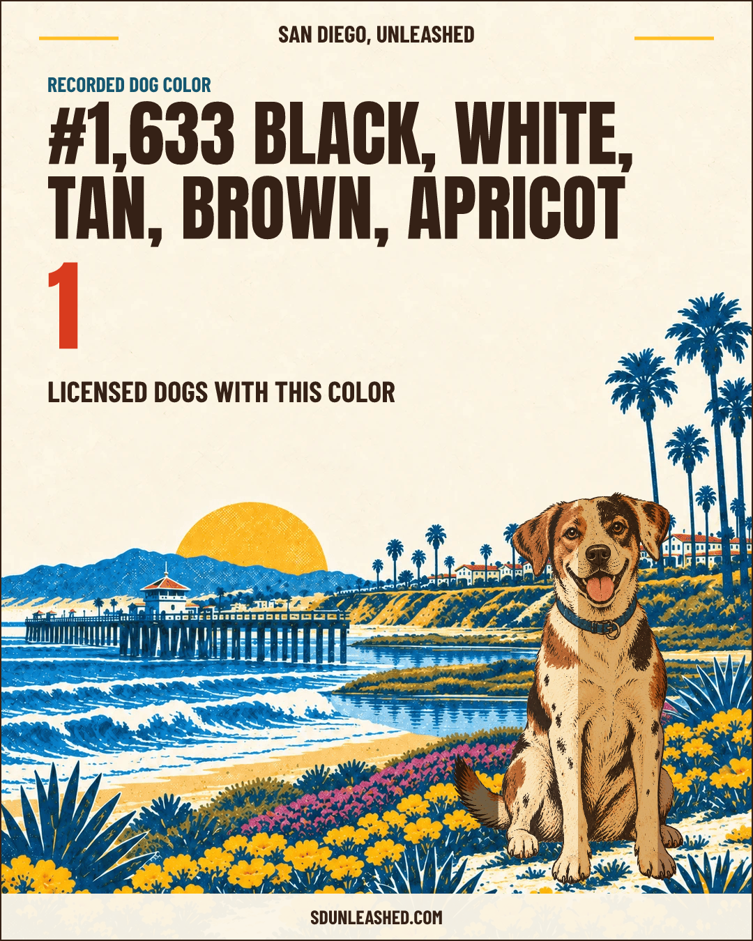 Black, White, Tan, Brown, Apricot share card