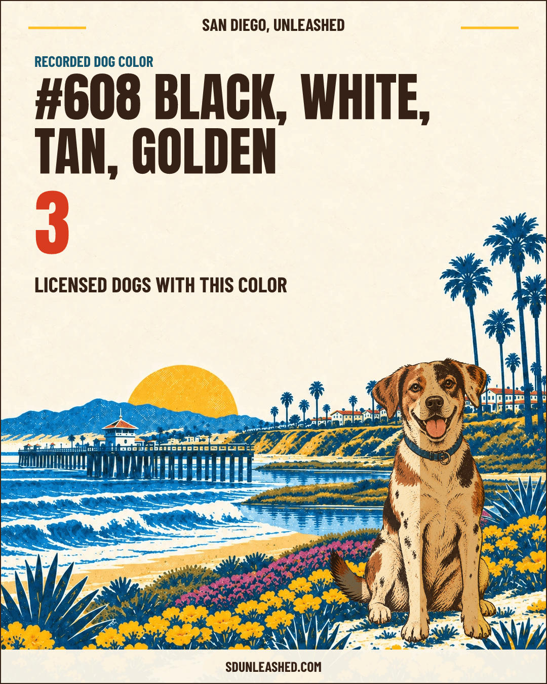 Black, White, Tan, Golden share card