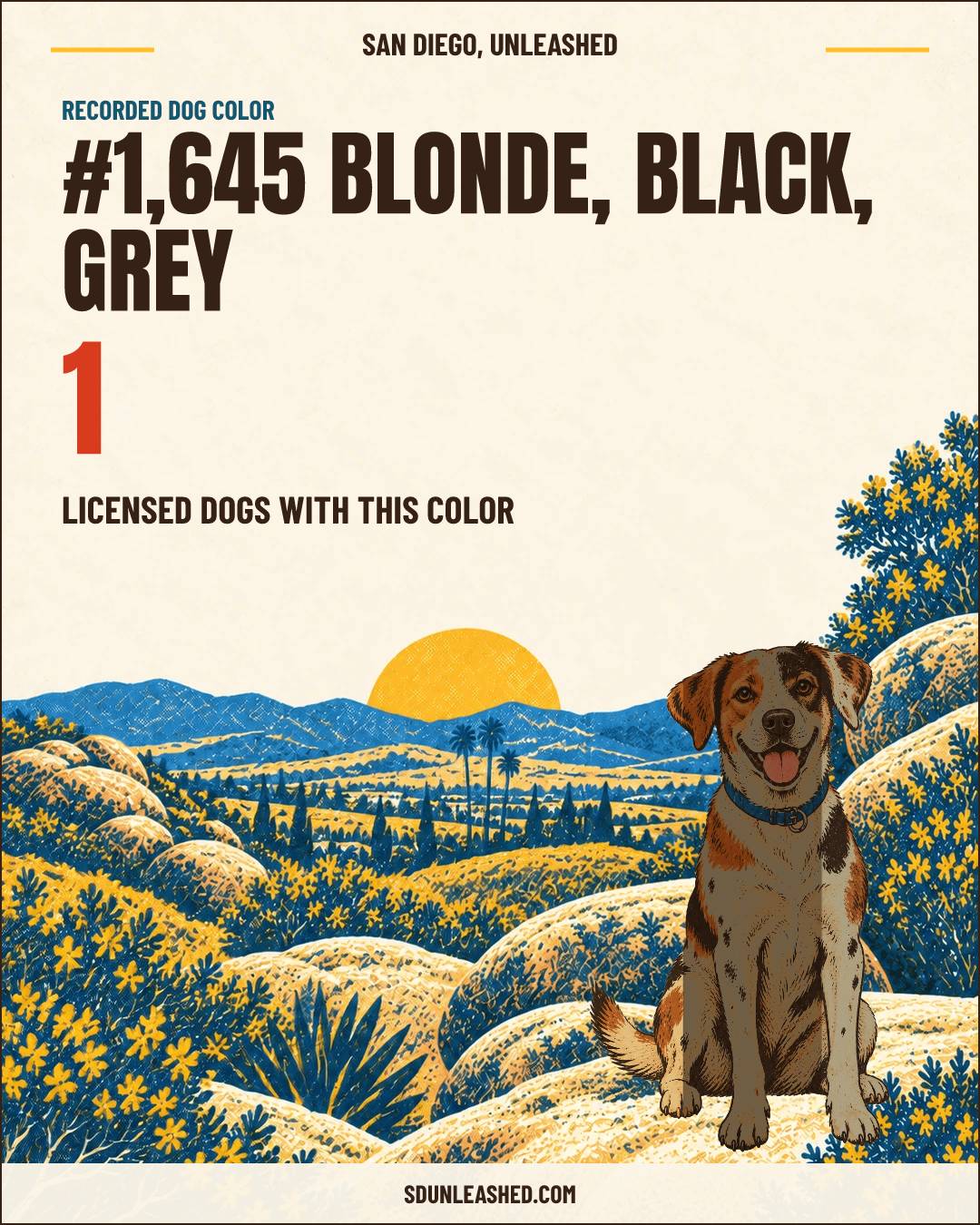 Blonde, Black, Grey share card