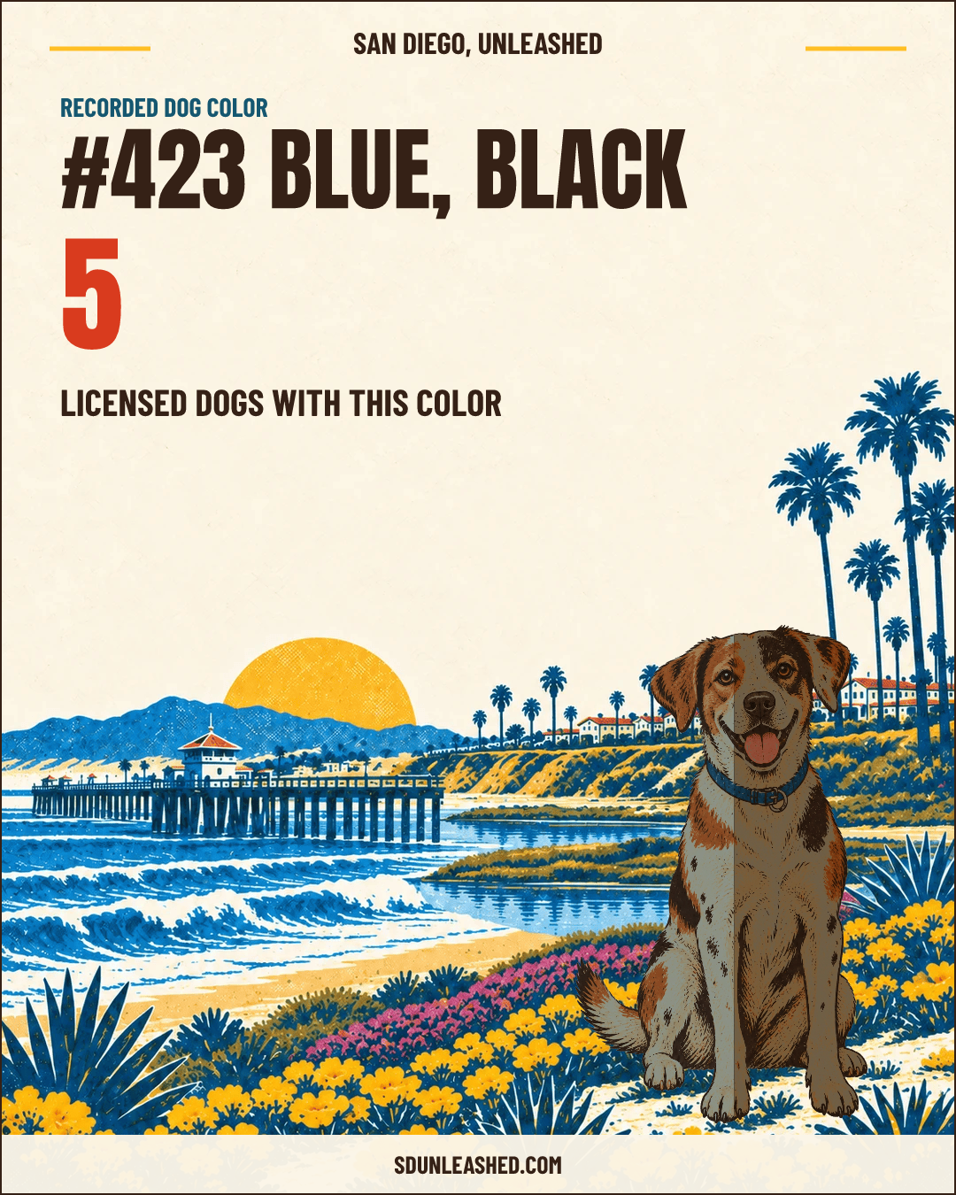 Blue, Black share card