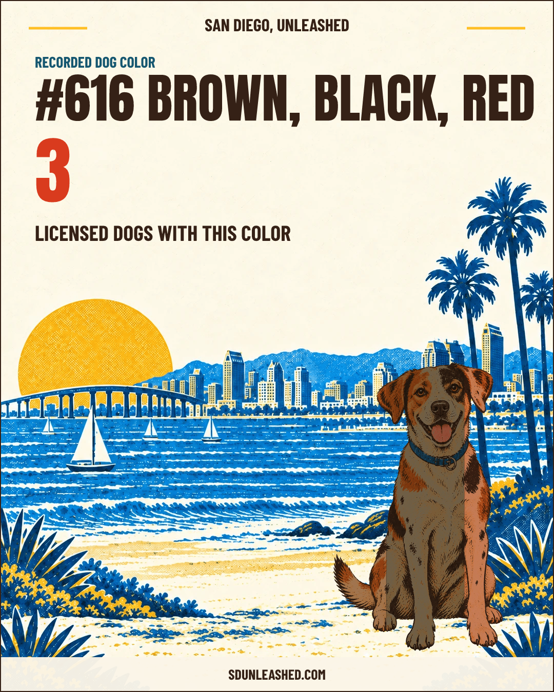 Brown, Black, Red share card