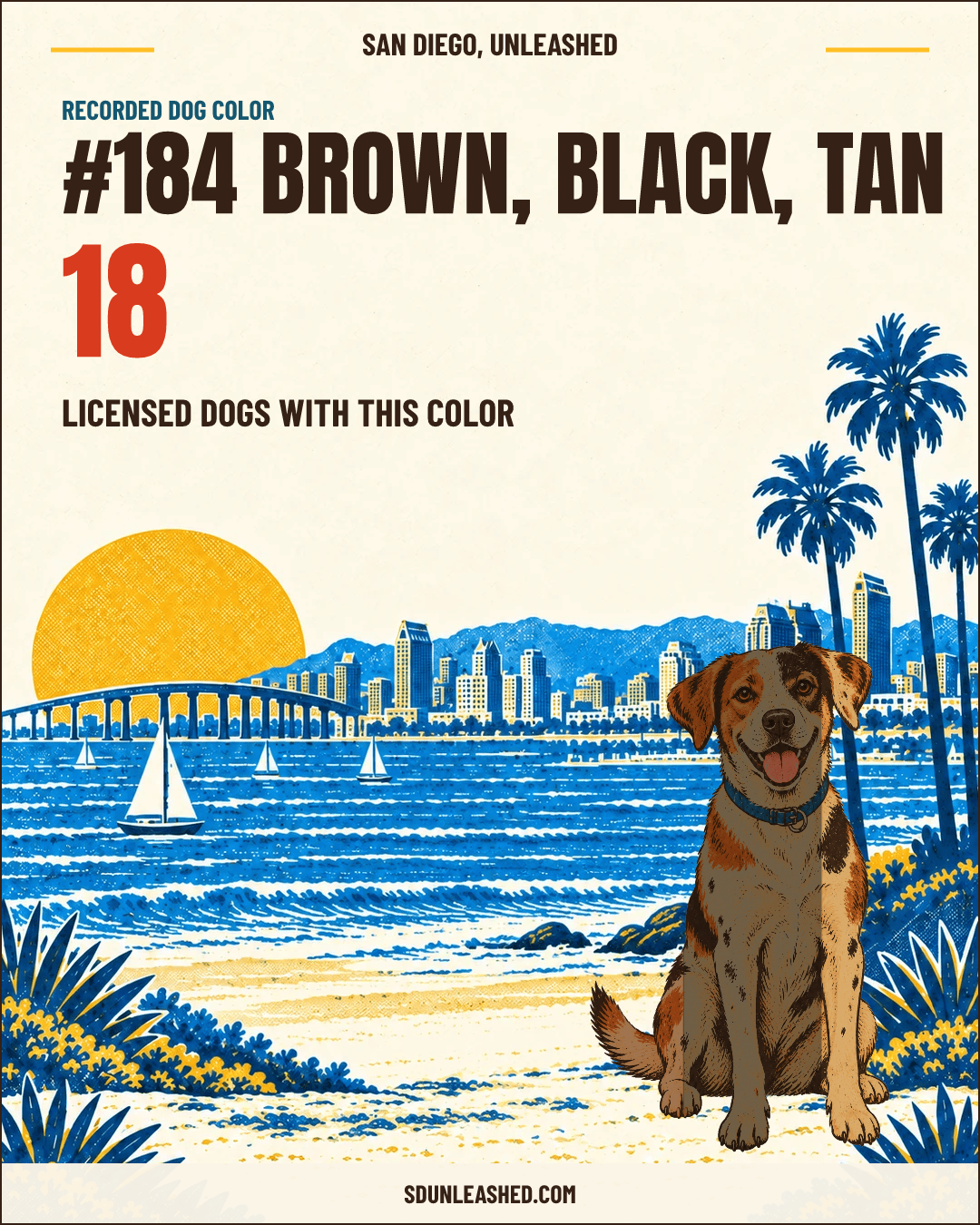 Brown, Black, Tan share card