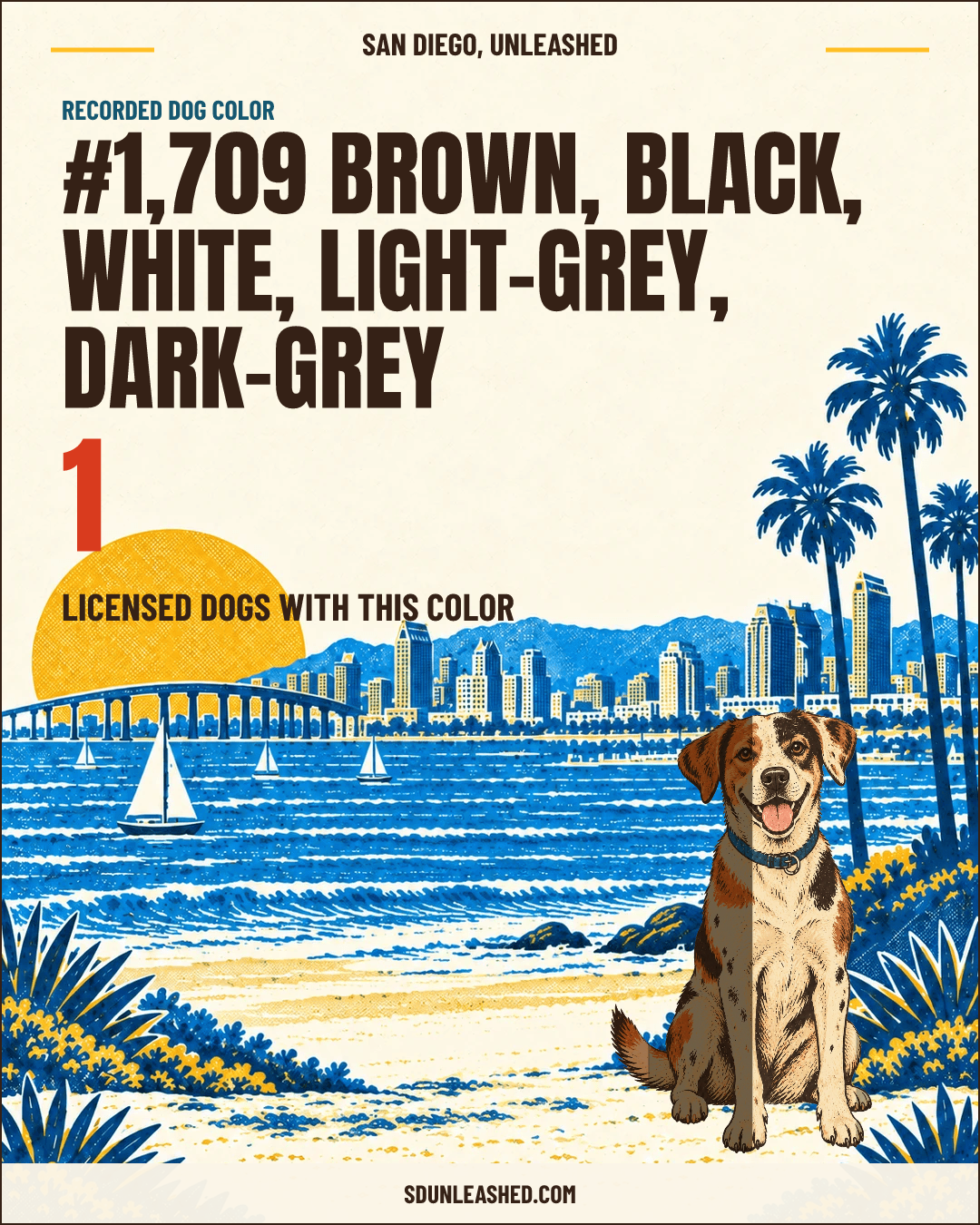 Brown, Black, White, Light-grey, Dark-grey share card