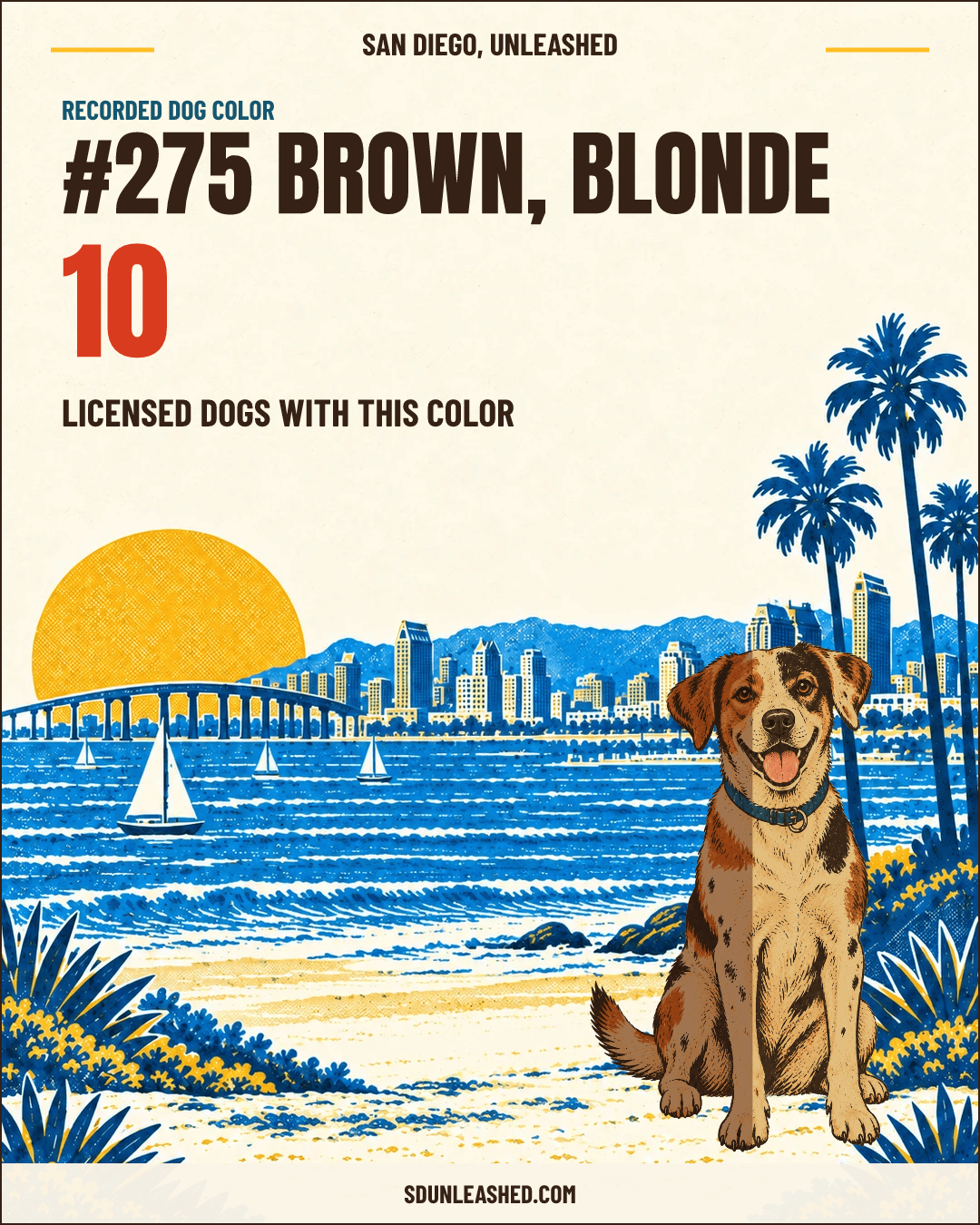 Brown, Blonde share card