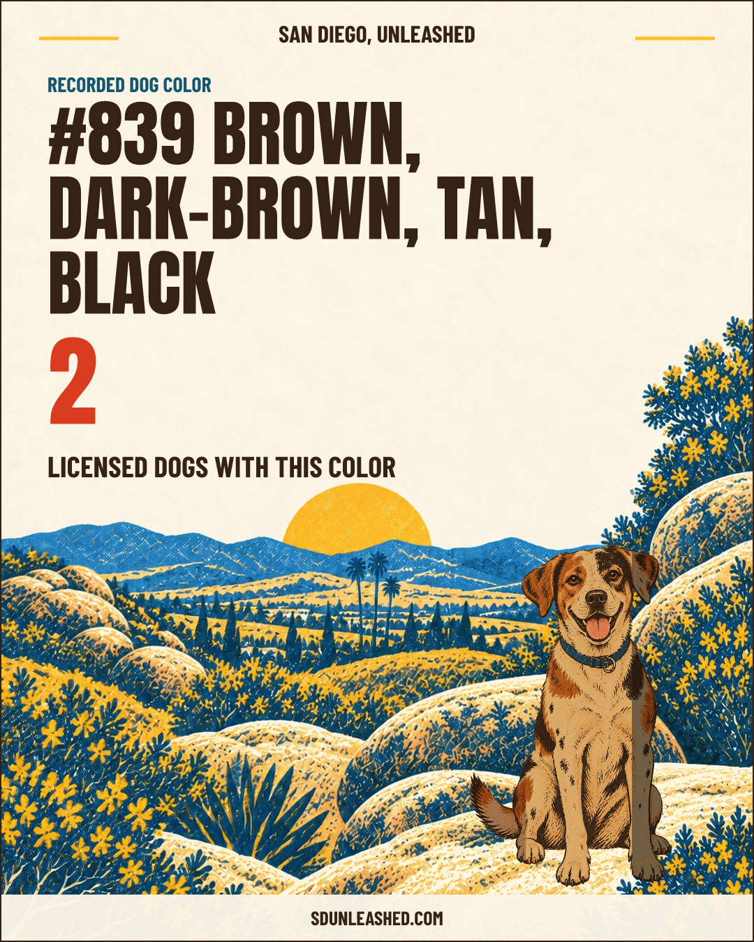 Brown, Dark-brown, Tan, Black share card