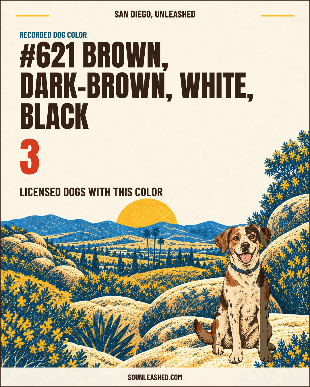 Brown, Dark-brown, White, Black share card