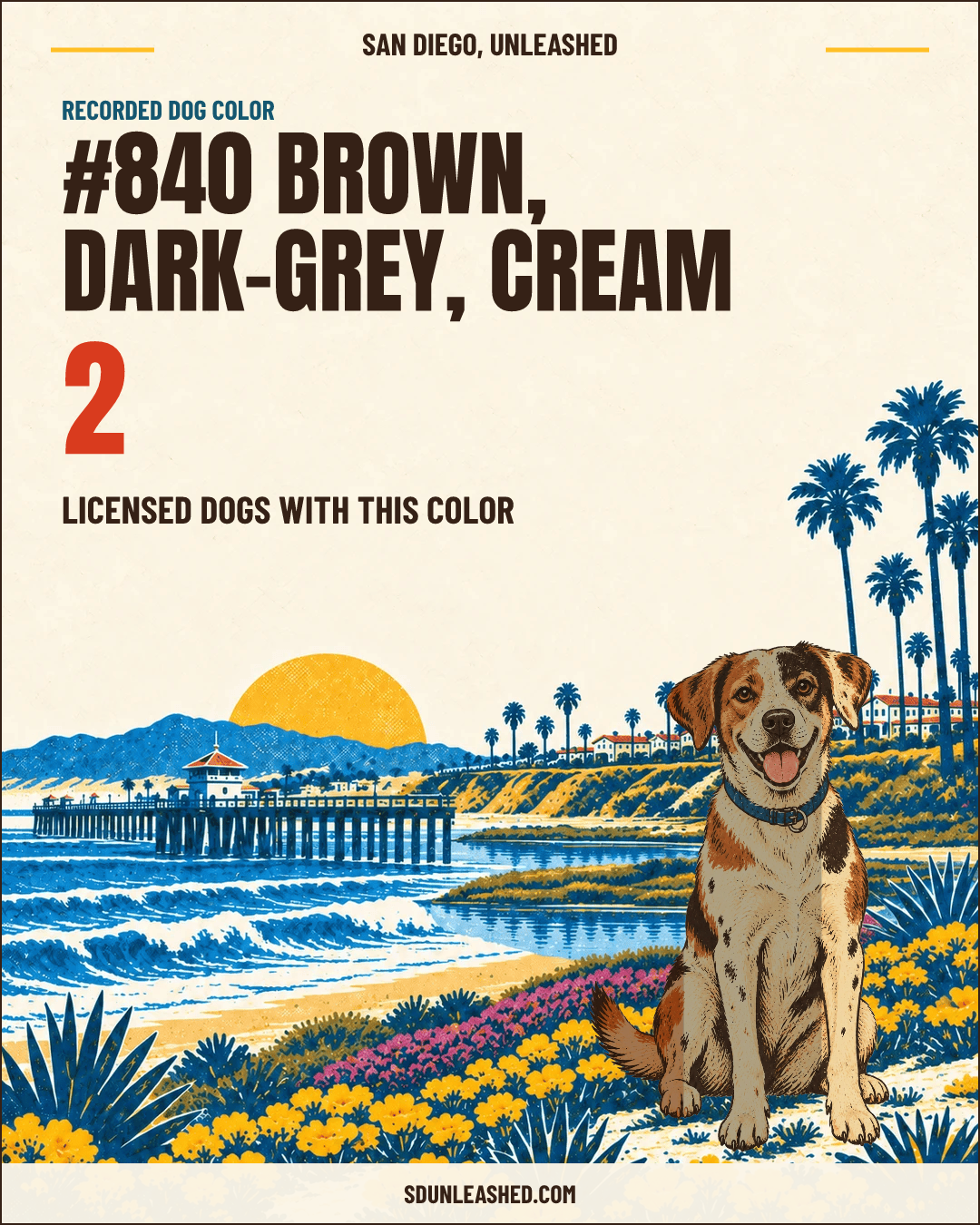 Brown, Dark-grey, Cream share card