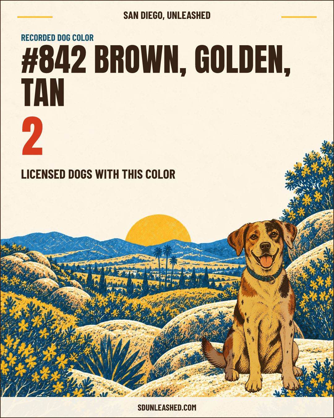 Brown, Golden, Tan share card