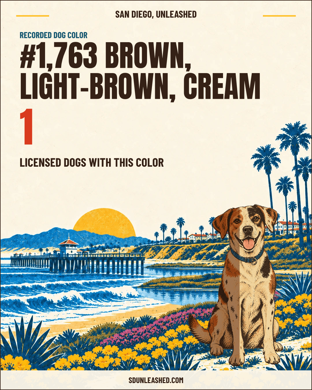 Brown, Light-brown, Cream share card