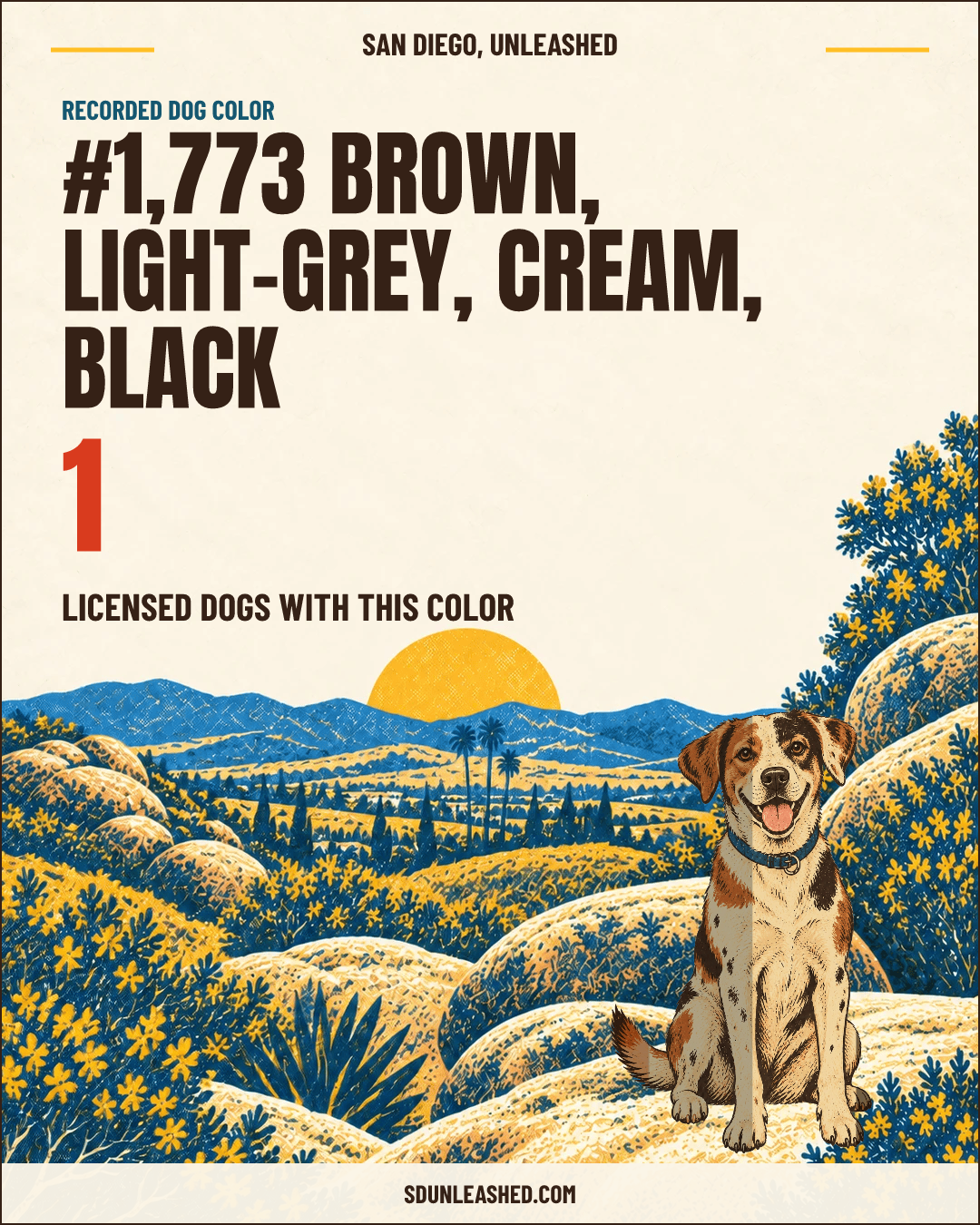 Brown, Light-grey, Cream, Black share card