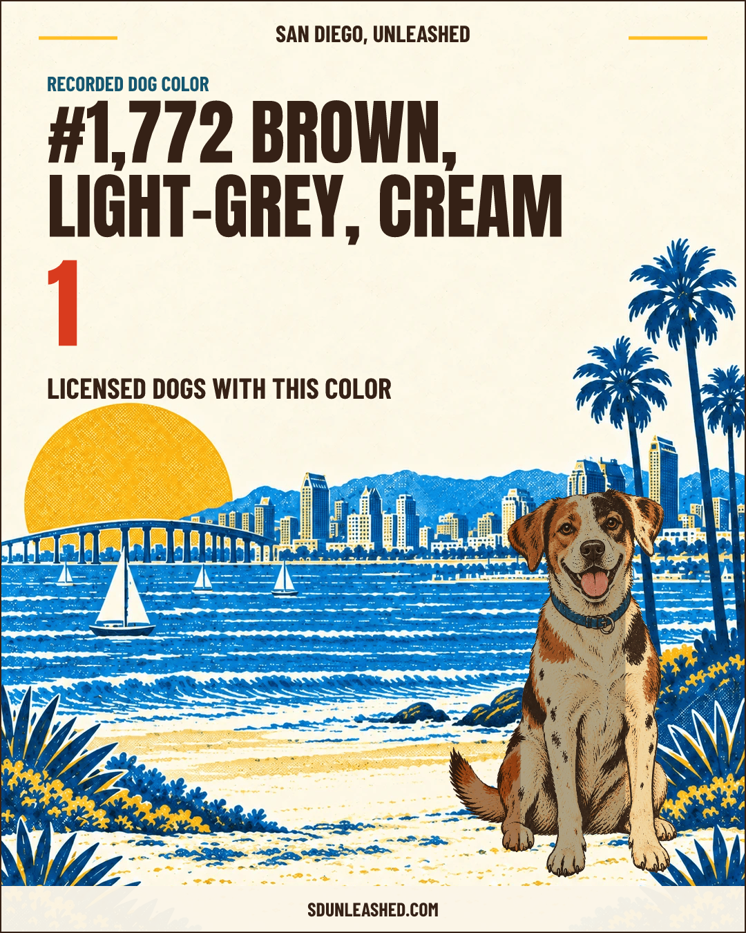 Brown, Light-grey, Cream share card